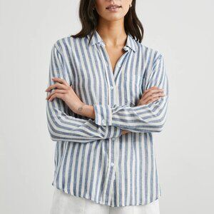 Rails Charli Shirt, small, in echo stripe